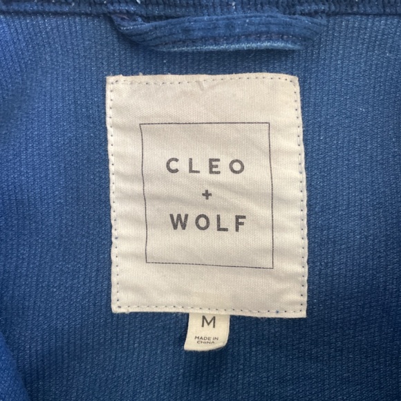Cleo + Wolf Blue Corduroy Jacket - Picture 3 of 3